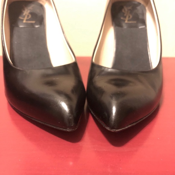YSL wooden heel black pumps - Picture 3 of 6